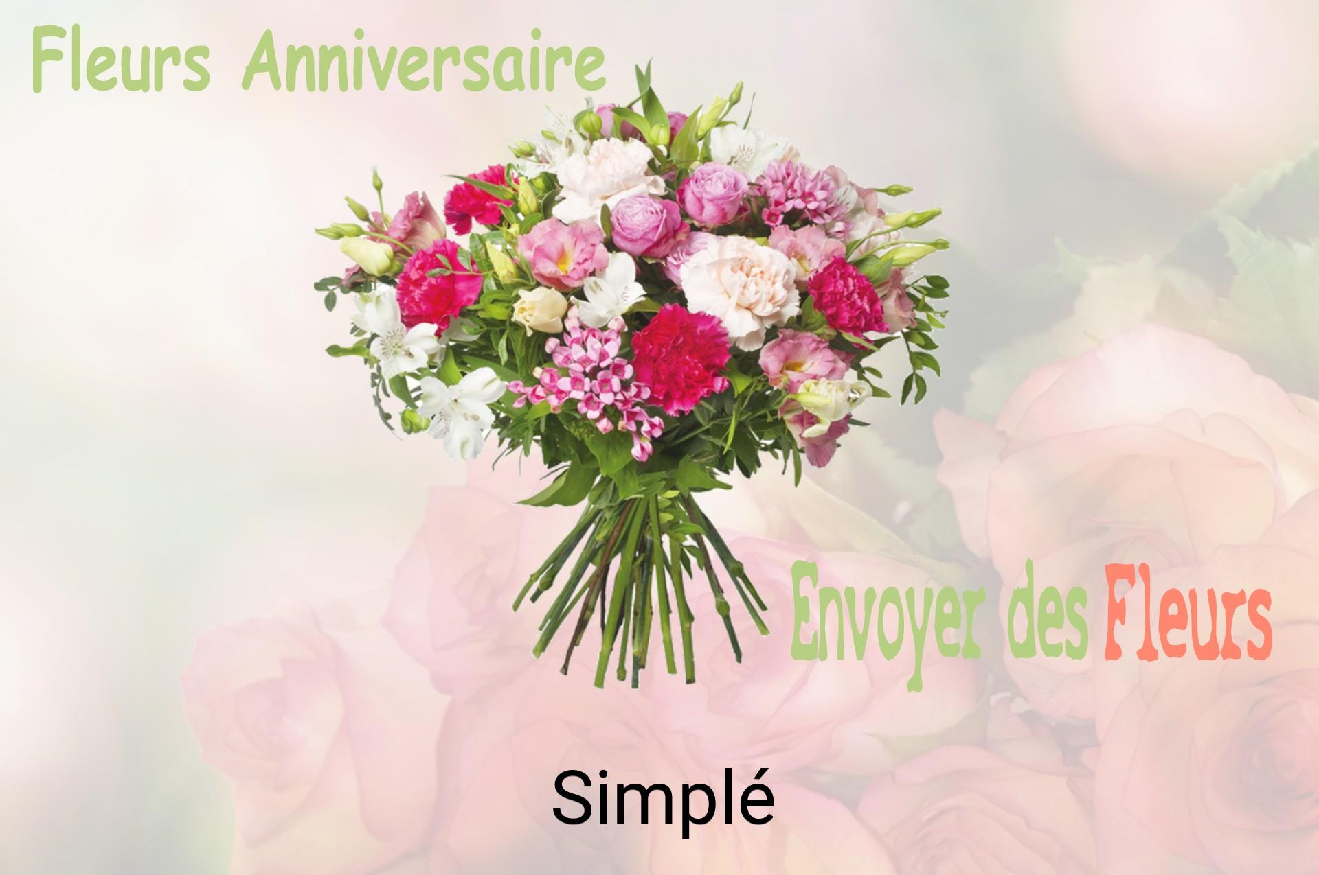 Bouquet de fleurs d’anniversaire livré à Simplé